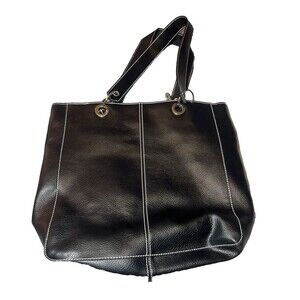 Bath and Body Works Tote Bag and Makeup Bag Set Black Purse Shoulder Bag
